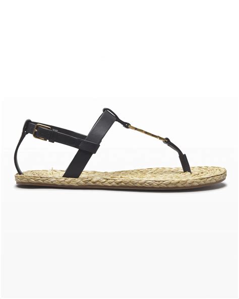 large cassandra ysl|ysl cassandra sandals flat.